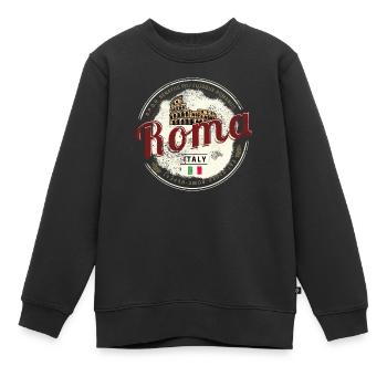 Rom Italien Kolosseum Vintage Souvenir - Kinder Premium Organic Sweatshirt - Schwarz - Vorne - AI Model Kid Female (0cm)