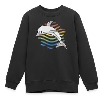 Delfin - Kinder Premium Organic Sweatshirt - Schwarz - Vorne - AI Model Kid Female (0cm)