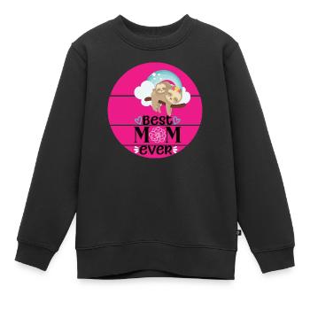 Best Mom ever - mum and baby sloth - Kinder Premium Organic Sweatshirt - Schwarz - Vorne - AI Model Kid Female (0cm)
