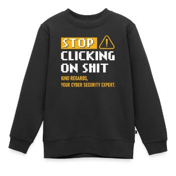 Cyber Security Professional Expert Cyber Security - Kinder Premium Organic Sweatshirt - Schwarz - Vorne - AI Model Kid Female (0cm)