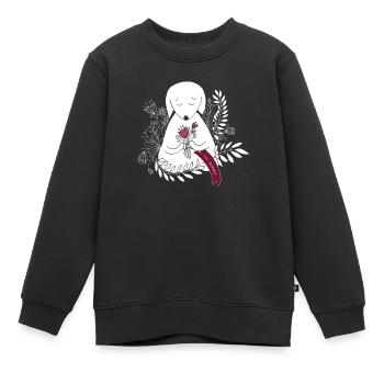 Pardon - Sweat Premium enfant bio - noir - Devant - AI Model Kid Female (0cm)