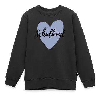 Schulkind - Kinder Premium Organic Sweatshirt - Schwarz - Vorne - AI Model Kid Female (0cm)