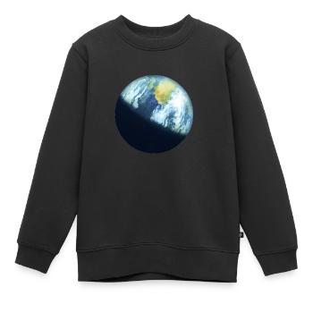 Planet Erde - Kinder Premium Organic Sweatshirt - Schwarz - Vorne - AI Model Kid Female (0cm)
