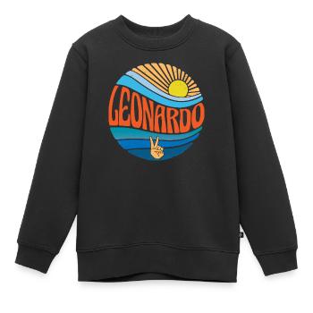 Leonardo Hemd Vintage Sunset Leonardo Groovy Krawatte - Kinder Premium Organic Sweatshirt - Schwarz - Vorne - AI Model Kid Female (0cm)