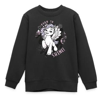 My Little Pony Born To Shine - Kinder Premium Organic Sweatshirt - Schwarz - Vorne - AI Model Kid Female (0cm)