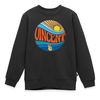 Vincent Hemd Vintage Sunset Vincent Groovy Krawatte - Kinder Premium Organic Sweatshirt - Schwarz - Vorne - AI Model Kid Female (0cm)