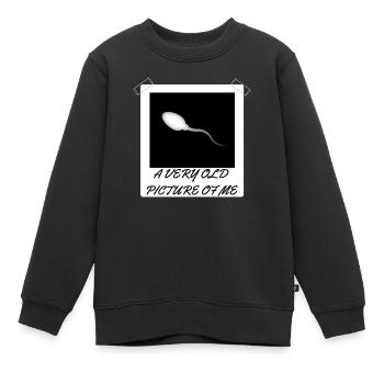 Une très vieille photo de moi - Sweat Premium enfant bio - noir - Devant - AI Model Kid Female (0cm)