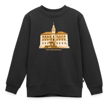 Bad Reichenhall Rathaus Oberbayern Heilbad Salz - Sweat Premium enfant bio - noir - Devant - AI Model Kid Female (0cm)
