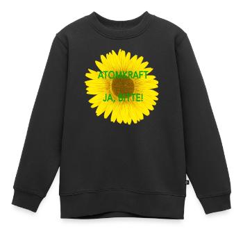 Atomkraft ja, bitte - Kinder Premium Organic Sweatshirt - Schwarz - Vorne - AI Model Kid Female (0cm)