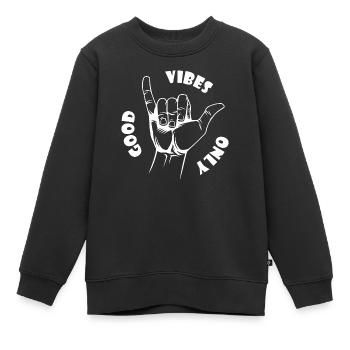 Planche de surf Surfer Sports nautiques - Sweat Premium enfant bio - noir - Devant - AI Model Kid Female (0cm)