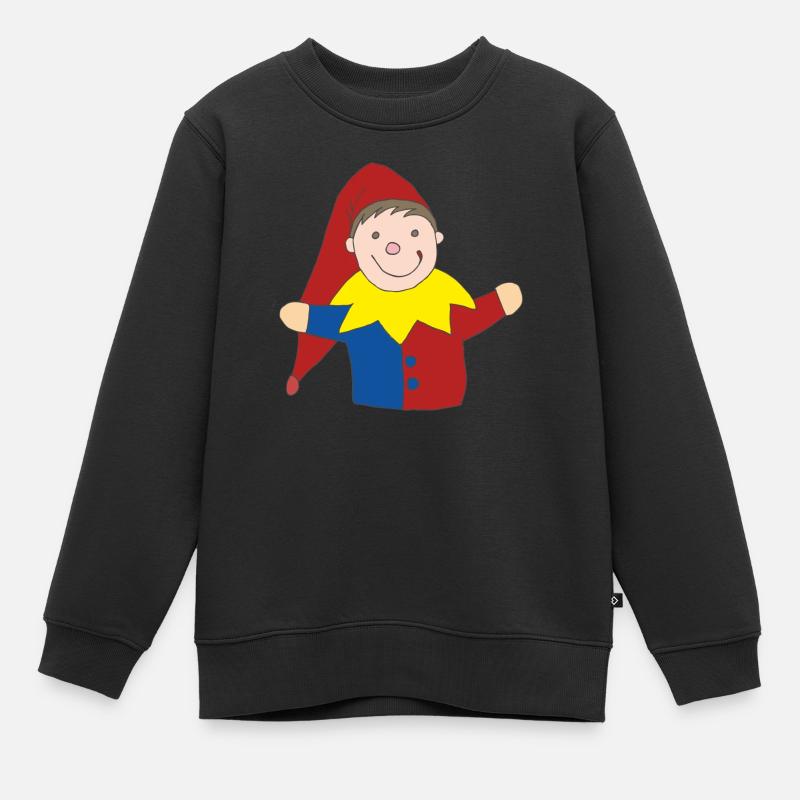 Kasperl - Kinder Premium Organic Sweatshirt - Schwarz
