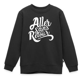 Aller sans retour - Sweat Premium enfant bio - noir - Devant - AI Model Kid Female (0cm)