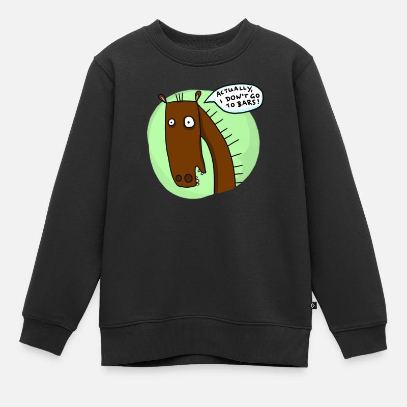 Je ne vais pas dans les bars - Sweat Premium enfant bio - noir