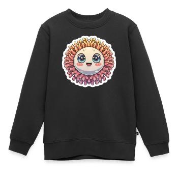 L’amour du récif - Sweat Premium enfant bio - noir - Devant - AI Model Kid Female (0cm)
