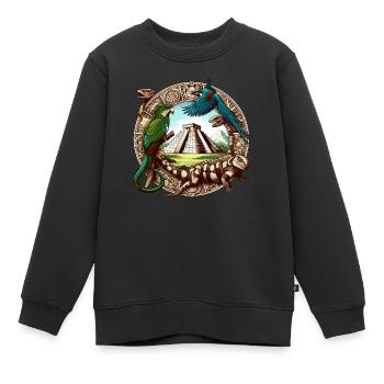 Wunder der Maya - Kinder Premium Organic Sweatshirt - Schwarz - Vorne - AI Model Kid Female (0cm)