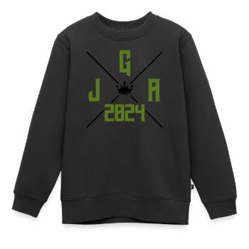 jga 2024 - Kinder Premium Organic Sweatshirt - Schwarz - Vorne - AI Model Kid Female (0cm)