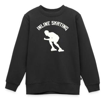 Roller - Sweat Premium enfant bio - noir - Devant - AI Model Kid Female (0cm)