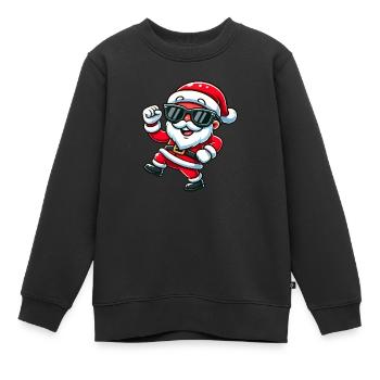 Weihnachtsmann - Kinder Premium Organic Sweatshirt - Schwarz - Vorne - AI Model Kid Female (0cm)