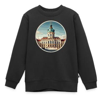 Schloss Charlottenburg - Kinder Premium Organic Sweatshirt - Schwarz - Vorne - AI Model Kid Female (0cm)