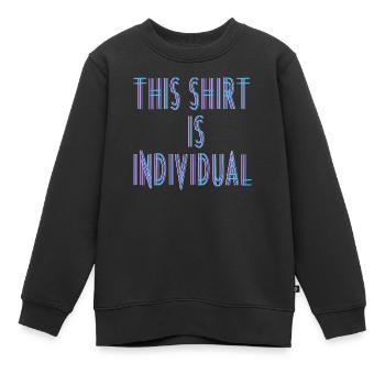 Individuelles Design Fun Spruch - Kinder Premium Organic Sweatshirt - Schwarz - Vorne - AI Model Kid Female (0cm)