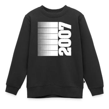 Freizeit 2007 - Kinder Premium Organic Sweatshirt - Schwarz - Vorne - AI Model Kid Female (0cm)