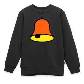 Glocke - Kinder Premium Organic Sweatshirt - Schwarz - Vorne - AI Model Kid Female (0cm)