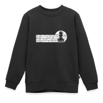 Échecs de jeu d’échecs de jeu d’échecs - Sweat Premium enfant bio - noir - Devant - AI Model Kid Female (0cm)
