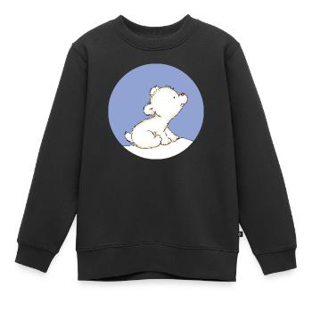 Baby Polar Bear - Kinder Premium Organic Sweatshirt - Schwarz - Vorne - AI Model Kid Female (0cm)