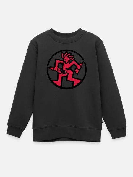 Circular Fantazia Logo - Kids Premium Organic Sweatshirt - black