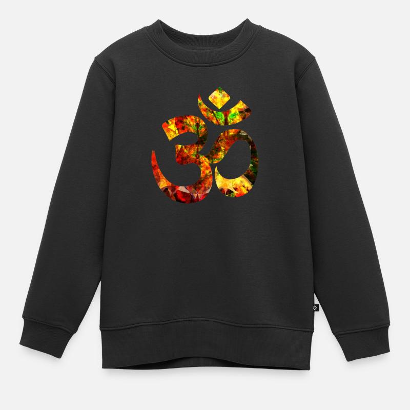 om - Sweat Premium enfant bio - noir