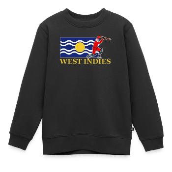 Joueur de cricket des Antilles - Sweat Premium enfant bio - noir - Devant - AI Model Kid Female (0cm)