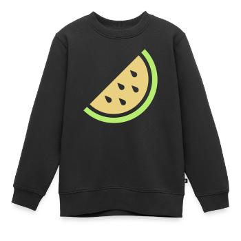 Melone - Kinder Premium Organic Sweatshirt - Schwarz - Vorne - AI Model Kid Female (0cm)