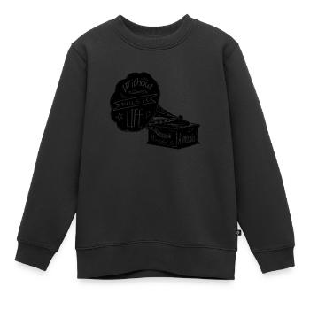 Without Music - Kids Premium Organic Sweatshirt - black - Front - AI Model Kid Female (0cm)