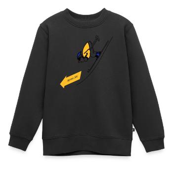 Apres ski - Kinder Premium Organic Sweatshirt - Schwarz - Vorne - AI Model Kid Female (0cm)