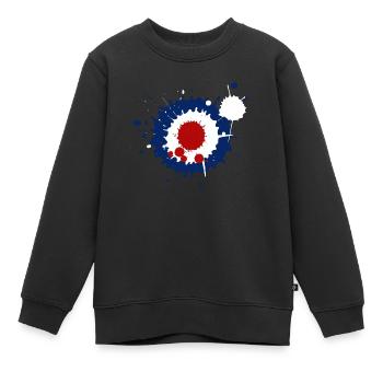 Farbspritzer Modsign - Kinder Premium Organic Sweatshirt - Schwarz - Vorne - AI Model Kid Female (0cm)