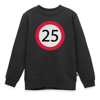 25 - Kinder Premium Organic Sweatshirt - Schwarz - Vorne - AI Model Kid Female (0cm)