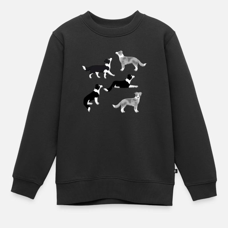 Sélection de Border Collie - Sweat Premium enfant bio - noir