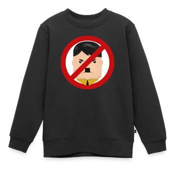 Emoticon - Gegen Rechts - Kinder Premium Organic Sweatshirt - Schwarz - Vorne - AI Model Kid Female (0cm)