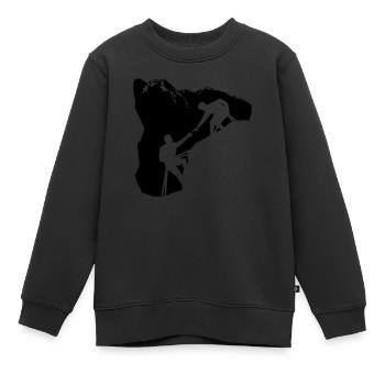 Teamwork 2 - Kinder Premium Organic Sweatshirt - Schwarz - Vorne - AI Model Kid Female (0cm)