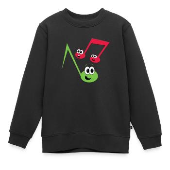 Fugly Noten - Kinder Premium Organic Sweatshirt - Schwarz - Vorne - AI Model Kid Female (0cm)