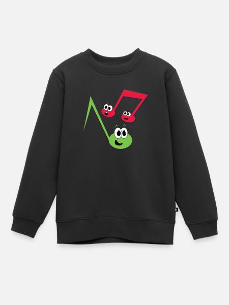 Fugly Noten - Kinder Premium Organic Sweatshirt - Schwarz