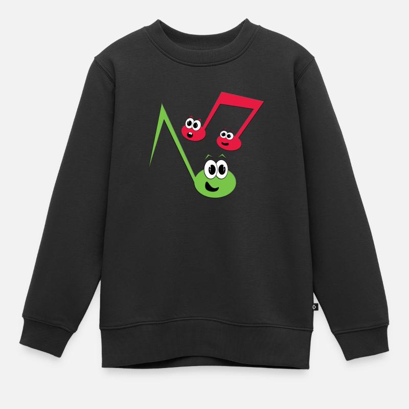 Fugly Noten - Kinder Premium Organic Sweatshirt - Schwarz
