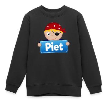 Petit Pirate Piet - Sweat Premium enfant bio - noir - Devant - AI Model Kid Female (0cm)