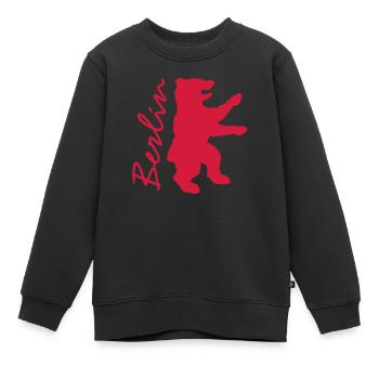 Cooles Hauptstadt Shirt - Kinder Premium Organic Sweatshirt - Schwarz - Vorne - AI Model Kid Female (0cm)