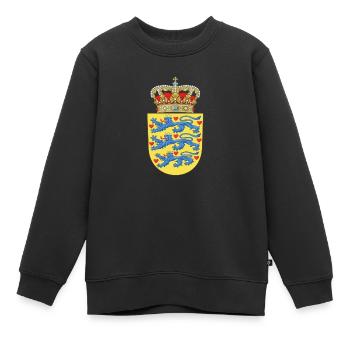 Armoiries nationales du Danemark - Sweat Premium enfant bio - noir - Devant - AI Model Kid Female (0cm)