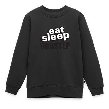 Eat Sleep Dubstep - Sweat Premium enfant bio - noir - Devant - AI Model Kid Female (0cm)