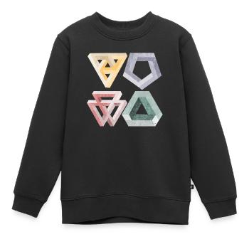 illusions d'optique - Sweat Premium enfant bio - noir - Devant - AI Model Kid Female (0cm)
