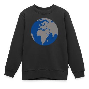 Globus - Kinder Premium Organic Sweatshirt - Schwarz - Vorne - AI Model Kid Female (0cm)
