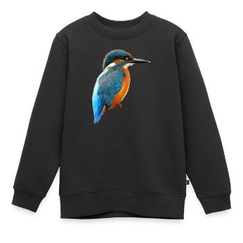 Vogel - Kinder Premium Organic Sweatshirt - Schwarz - Vorne - AI Model Kid Female (0cm)