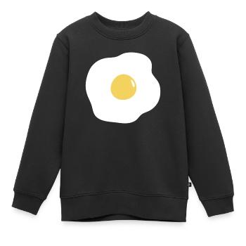 oeuf - Sweat Premium enfant bio - noir - Devant - AI Model Kid Female (0cm)